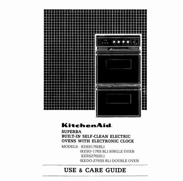 KitchenAid Oven (KESO-176S BL) SINGLE OVEN-page_pdf